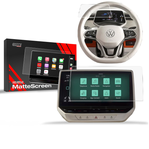Folie Ecran - Folie de protecție 2în1 pentru ecran pentru Volkswagen VW ID. Buzz 10" (2022-2026) Anti-amprentă, mată
