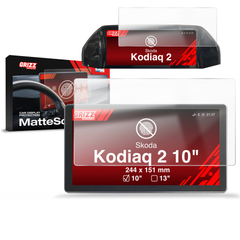Folie Ecran - Folie de protecție 2în1 pentru ecran Skoda Kodiaq 2 10" (2024-2026) anti-amprente, mată