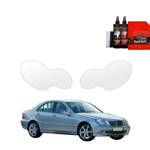 Bodyshield - Folie de protecție 2în1 pentru faruri - Mercedes Benz C Clasa W203 Sedan (2000-2007)