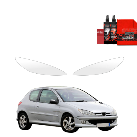 Bodyshield - Folie de protecție 2în1 pentru faruri - Peugeot 206 (1998-2009)