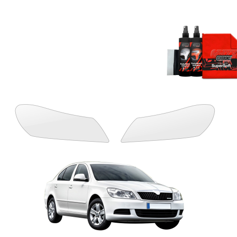 Bodyshield - Folie de protecție 2în1 pentru faruri - Skoda Octavia 2 Sedan Facelifting (2008-2013)