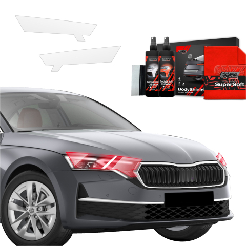 Bodyshield - Folie de protecție 2în1 pentru faruri - Skoda Octavia 4 Hatchback Facelifting (2024-2026)