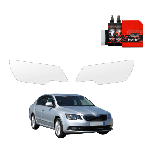 Bodyshield - Folie de protecție 2în1 pentru faruri - Skoda Superb 2 Facelifting (2013-2015)