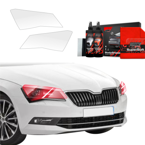Bodyshield - Folie de protecție 2în1 pentru faruri - Skoda Superb 3 Combi (2015-2019)