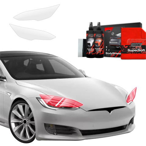 Bodyshield - Folie de protecție 2în1 pentru faruri - Tesla Model S (2023-2026)