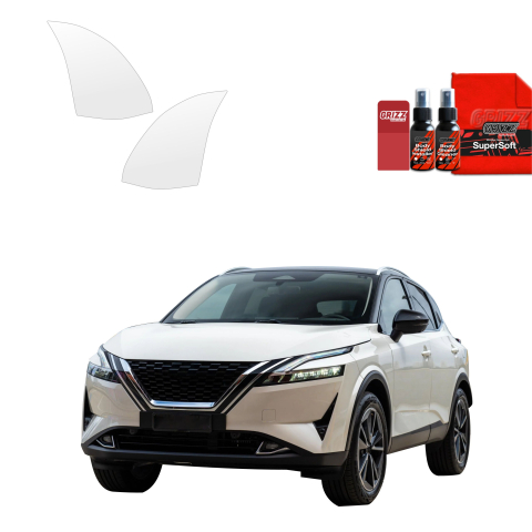 Folie interior - Folie de protecție 2în1 pentru prag lateral spate - Nissan Qashqai 3 (2021-2024)