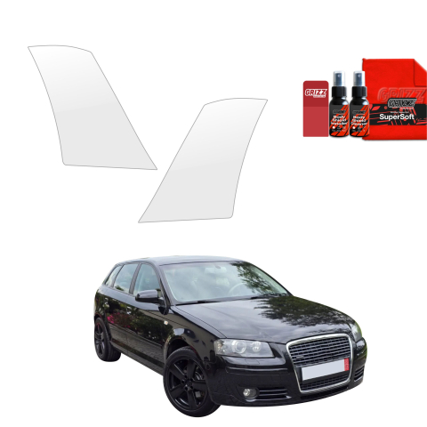 Folie interior - Folie de protecție 2în1 pentru prag lateral spate și față - Audi A3 8P Hatchback 5D (2003-2008)