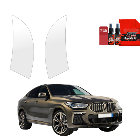 Folie interior - Folie de protecție 2în1 pentru prag lateral spate și față - BMW X6M (2019-2023)