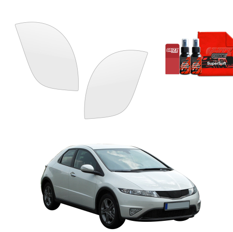 Folie interior - Folie de protecție 2în1 pentru prag lateral spate și față - Honda Civic 8 Hatchback 5D (2009-2011)