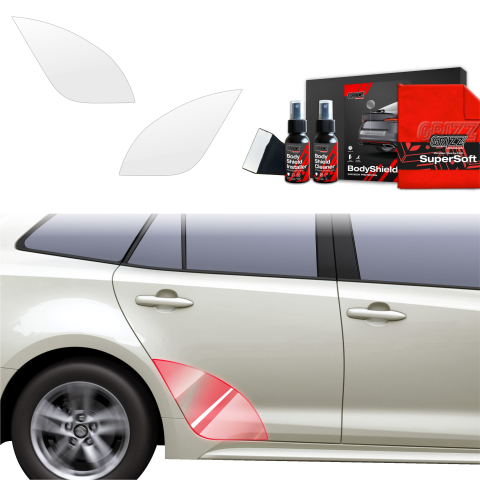 Folie interior - Folie de protecție 2în1 pentru prag lateral spate - Suzuki Swace Facelift (2023-2026)