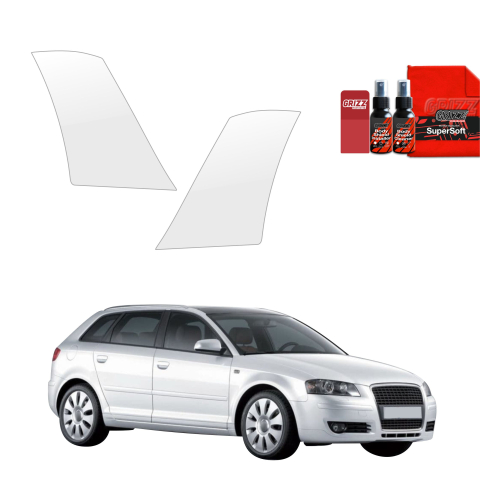 Folie interior - Folie de protecție 2în1 pentru pragurile laterale spate și față - Audi A3 8P Hatchback 5D (2008-2012)