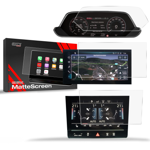 Folie Ecran - Folie de protecție 3în1 pentru ecran pentru Audi Q8 e-tron (2022-2026) Anti-amprentă, Mat