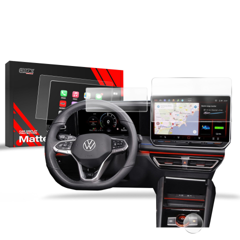 Folie Ecran - Folie de protecție 3în1 pentru ecran Volkswagen VW Tayron 12,9" (2024-2026) Anti-amprentă, Mat