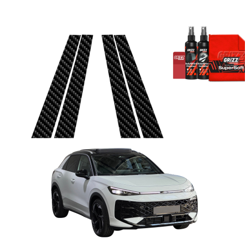 Bodyshield - Folie de protecție 4în1 din carbon pentru coloana B - Volkswagen T-Roc (2025-2026)