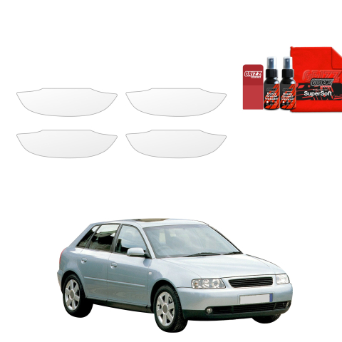 Bodyshield - Folie de protecție 4în1 pentru adâncituri mânere uși - Audi A3 8L Hatchback 5D (1999-2003)