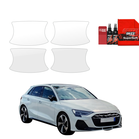 Bodyshield - Folie de protecție 4în1 pentru adâncituri mânere uși - Audi A3 8Y Hatchback 5D (2024-2026)