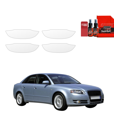 Bodyshield - Folie de protecție 4în1 pentru adâncituri mânere uși - Audi A4 B7 Sedan (2004-2008)