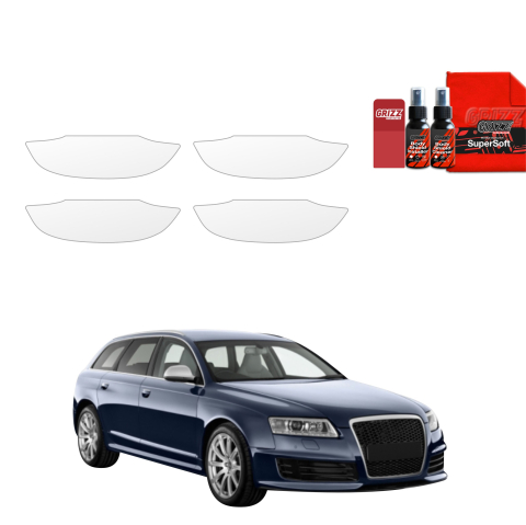 Bodyshield - Folie de protecție 4în1 pentru adâncituri mânere uși - Audi A6 C6 Avant Facelifting (2008-2011)