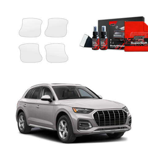 Bodyshield - Folie de protecție 4în1 pentru adâncituri mânere uși - Audi Q5 (2020-2025)