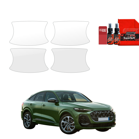 Bodyshield - Folie de protecție 4în1 pentru adâncituri mânere uși - Audi Q5 Sportback (2025-2026)