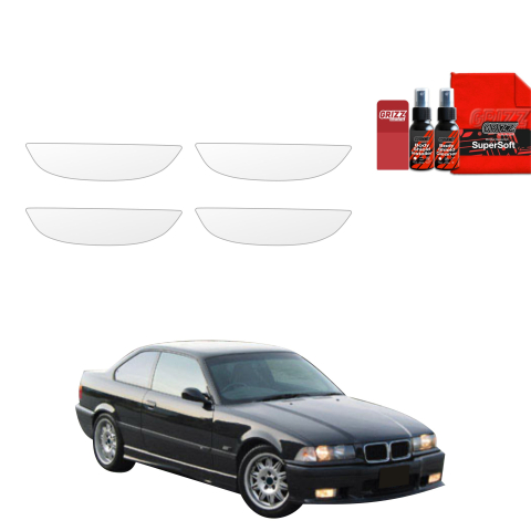Bodyshield - Folie de protecție 4în1 pentru adâncituri mânere uși - BMW 3 E36 Coupe (1991-1999)