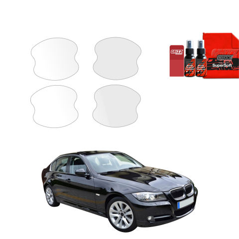 Bodyshield - Folie de protecție 4în1 pentru adâncituri mânere uși - BMW 3 E90 Sedan LCI (2008-2012)