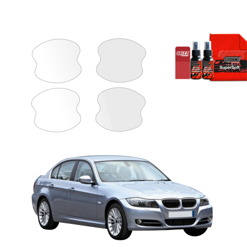 Bodyshield - Folie de protecție 4în1 pentru adâncituri mânere uși - BMW 3 E90 Sedan Pre-LCI (2004-2008)