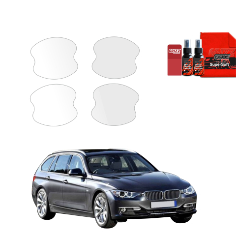 Bodyshield - Folie de protecție 4în1 pentru adâncituri mânere uși - BMW 3 F31 Kombi Pre-LCI (2011-2015)
