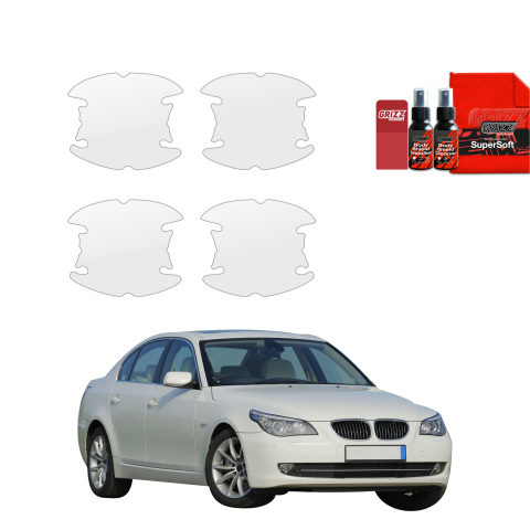 Bodyshield - Folie de protecție 4în1 pentru adâncituri mânere uși - BMW 5 E60 Sedan 4D (2007-2010)