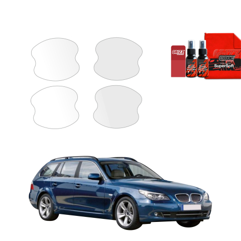 Bodyshield - Folie de protecție 4în1 pentru adâncituri mânere uși - BMW 5 E61 Kombi LCI (2007-2010)