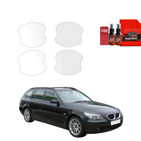 Bodyshield - Folie de protecție 4în1 pentru adâncituri mânere uși - BMW 5 E61 Kombi PreLCI (2003-2007)