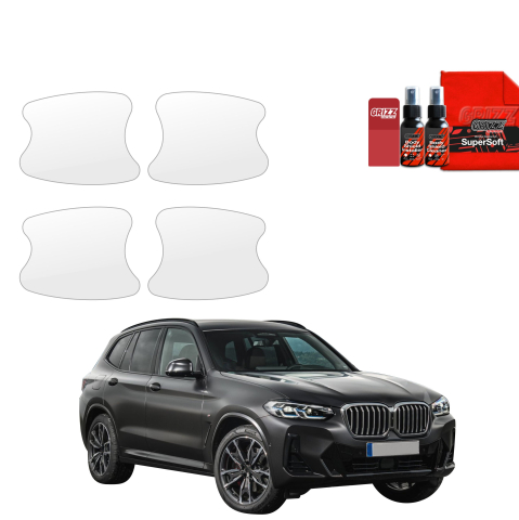 Bodyshield - Folie de protecție 4în1 pentru adâncituri mânere uși - BMW X3 (2021-2024)