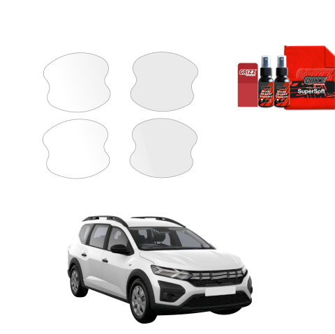 Bodyshield - Folie de protecție 4în1 pentru adâncituri mânere uși - Dacia Jogger (2022-2026)