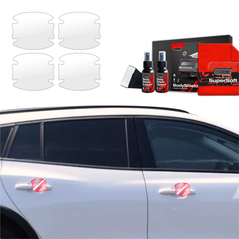 Bodyshield - Folie de protecție 4în1 pentru adâncituri mânere uși - Ford Focus Active X Kombi Facelift (2021-2025)