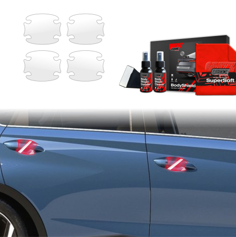 Bodyshield - Folie de protecție 4în1 pentru adâncituri mânere uși - Hyundai Bayon (2024-2026)