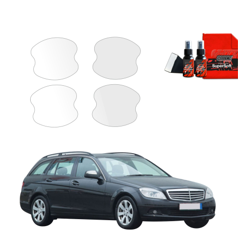 Bodyshield - Folie de protecție 4în1 pentru adâncituri mânere uși - Mercedes Benz C Clasa S204 Combi (2007-2011)