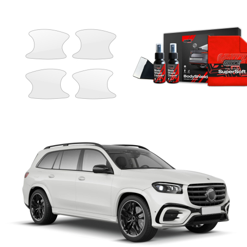 Bodyshield - Folie de protecție 4în1 pentru adâncituri mânere uși - Mercedes GLS 450d (2023-2026)
