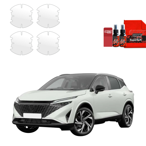 Bodyshield - Folie de protecție 4în1 pentru adâncituri mânere uși - Nissan Qashqai 3 Facelift (2024-2026)