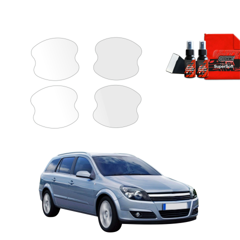 Bodyshield - Folie de protecție 4în1 pentru adâncituri mânere uși - Opel Astra H Combi 5D (2004-2014)