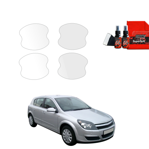 Bodyshield - Folie de protecție 4în1 pentru adâncituri mânere uși - Opel Astra H Hatchback 5D (2004-2014)