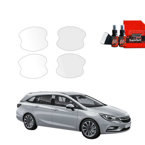 Bodyshield - Folie de protecție 4în1 pentru adâncituri mânere uși - Opel Astra J Kombi 5D (2012-2015)