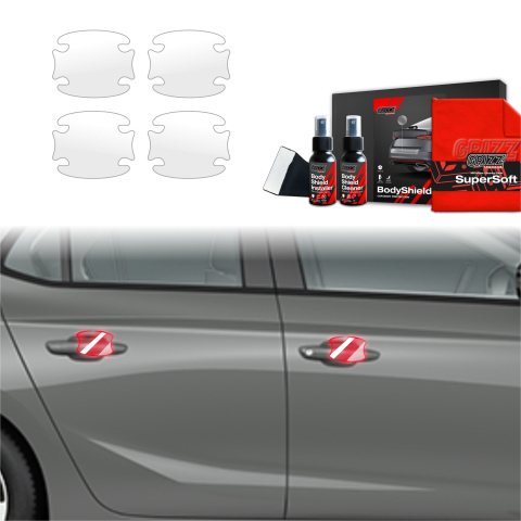 Bodyshield - Folie de protecție 4în1 pentru adâncituri mânere uși - Opel Corsa (2023-2025)