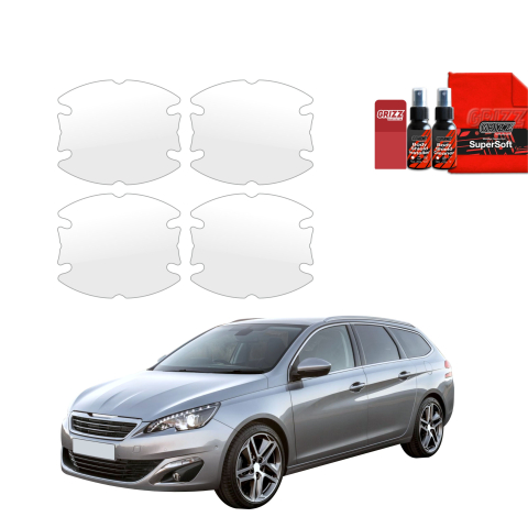Bodyshield - Folie de protecție 4în1 pentru adâncituri mânere uși - Peugeot 308 Kombi (2013-2021)