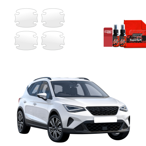 Bodyshield - Folie de protecție 4în1 pentru adâncituri mânere uși - Seat Arona (2021-2026)