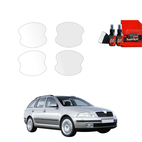 Bodyshield - Folie de protecție 4în1 pentru adâncituri mânere uși - Skoda Octavia 2 Combi (2004-2008)