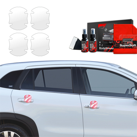 Bodyshield - Folie de protecție 4în1 pentru adâncituri mânere uși - Suzuki S-Cross (2021-2026)