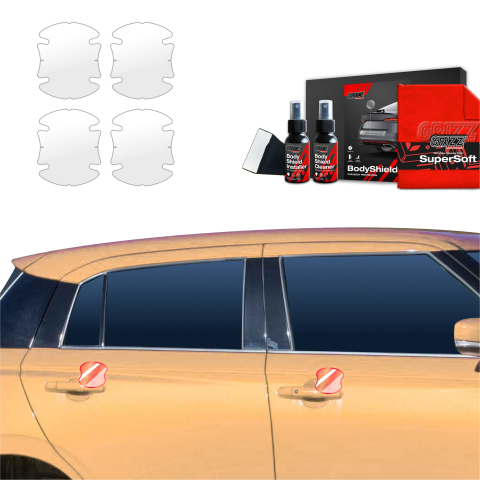 Bodyshield - Folie de protecție 4în1 pentru adâncituri mânere uși - Suzuki Swift (2024-2026)