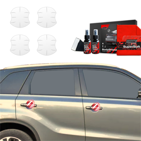 Bodyshield - Folie de protecție 4în1 pentru adâncituri mânere uși - Suzuki Vitara Facelift (2024-2026)