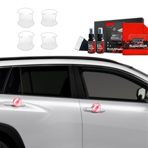 Bodyshield - Folie de protecție 4în1 pentru adâncituri mânere uși - Toyota Corolla Cross (2022-2026)