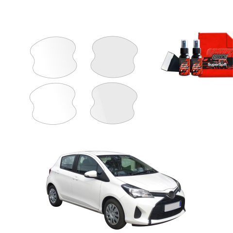 Bodyshield - Folie de protecție 4în1 pentru adâncituri mânere uși - Toyota Yaris (2011-2016)